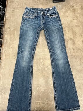 Miss Me Women's Flared Jeans - Medium Blue Wash